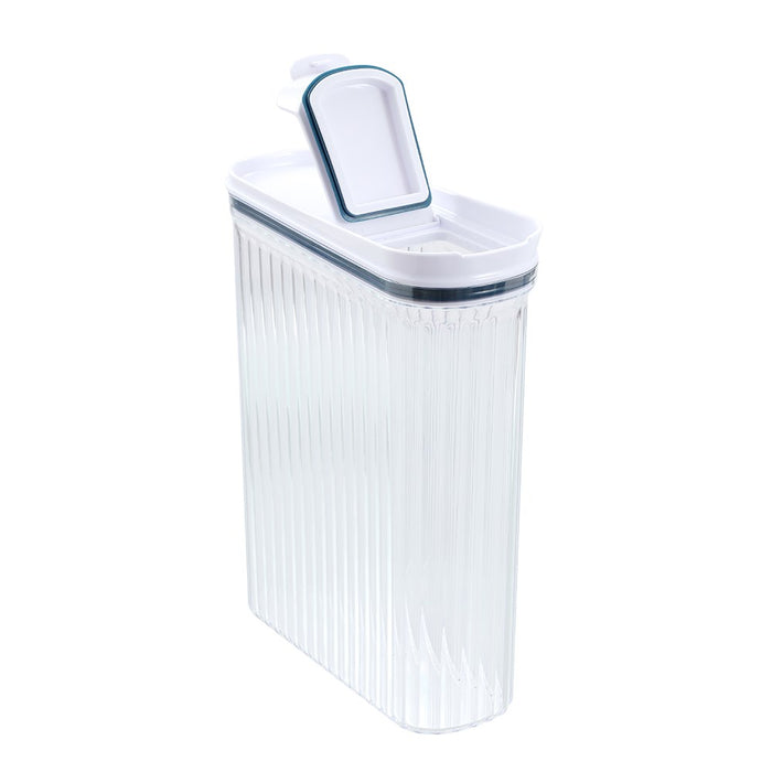 Lemon & Lime CRYSTAL RIBBED FOOD DISPENSING CONTAINER 4.4L 26X10X31.4CM