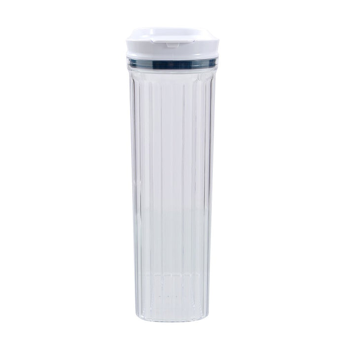 Lemon & Lime CRYSTAL RIBBED FOOD DISPENSING CONTAINER 4.4L 26X10X31.4CM