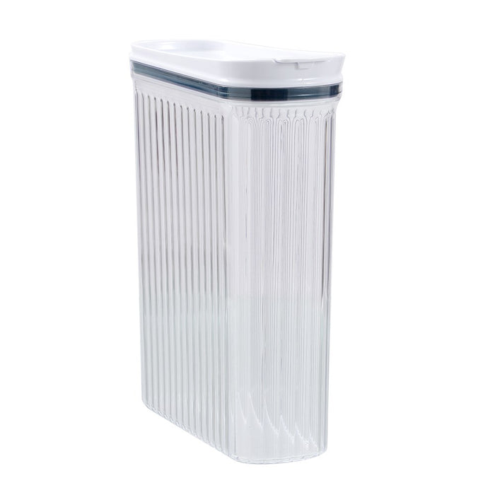 Lemon & Lime CRYSTAL RIBBED FOOD DISPENSING CONTAINER 4.4L 26X10X31.4CM