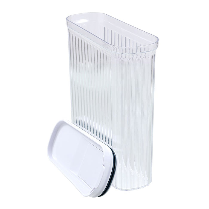 Lemon & Lime CRYSTAL RIBBED FOOD DISPENSING CONTAINER 4.4L 26X10X31.4CM