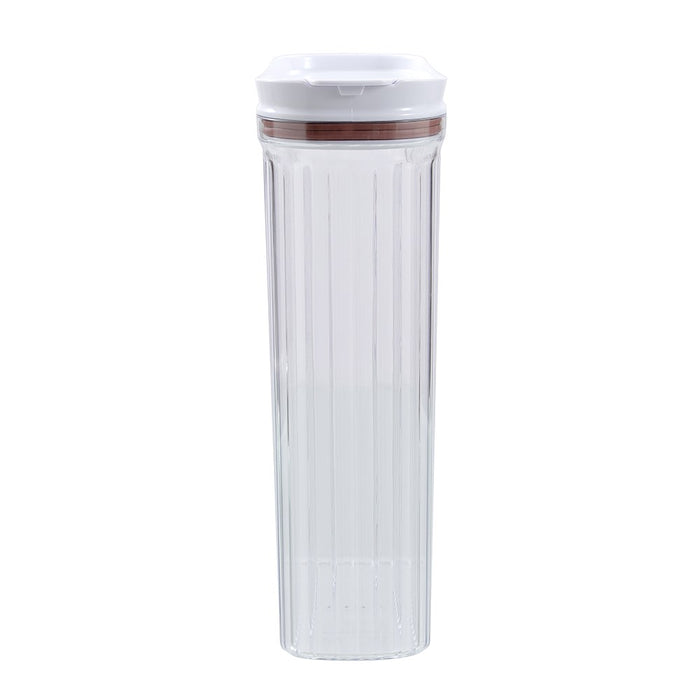 Lemon & Lime CRYSTAL RIBBED FOOD DISPENSING CONTAINER 4.4L 26X10X31.4CM
