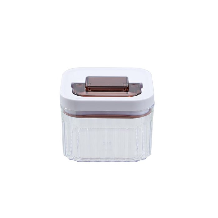 Lemon & Lime CRYSTAL RIBBED FRESH LOCK CONTAINER 350ML 10X10X7.7CM