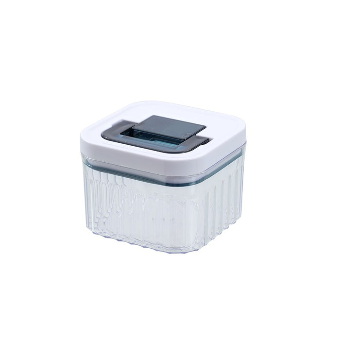 Lemon & Lime CRYSTAL RIBBED FRESH LOCK CONTAINER 350ML 10X10X7.7CM
