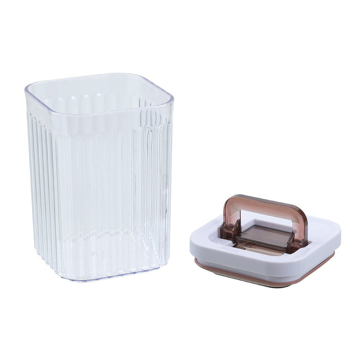 Lemon & Lime CRYSTAL RIBBED FRESH LOCK CONTAINER 950ML 10X10X15.2CM