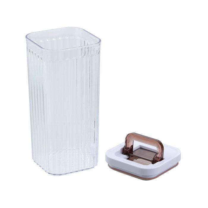 Lemon & Lime CRYSTAL RIBBED FRESH LOCK CONTAINER 1.5L 10X10X22.8CM
