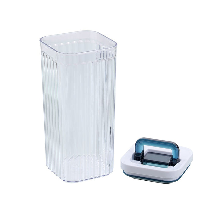 Lemon & Lime CRYSTAL RIBBED FRESH LOCK CONTAINER 1.5L 10X10X22.8CM