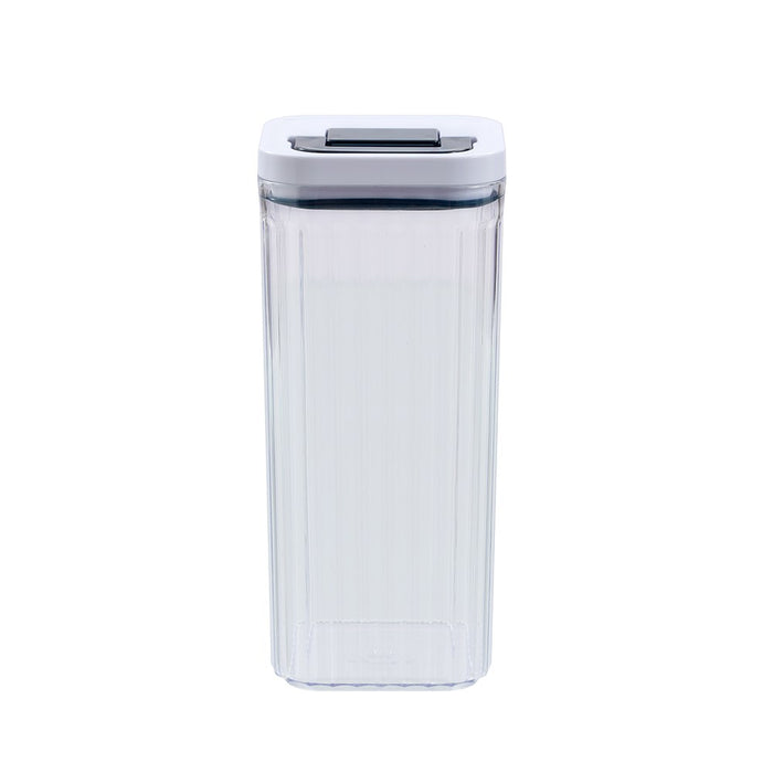 Lemon & Lime CRYSTAL RIBBED FRESH LOCK CONTAINER 1.5L 10X10X22.8CM