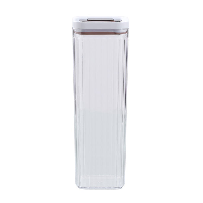 Lemon & Lime CRYSTAL RIBBED FRESH LOCK CONTAINER 2L 10X10X30CM