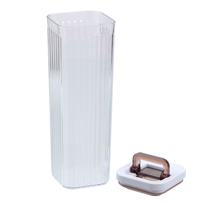 Lemon & Lime CRYSTAL RIBBED FRESH LOCK CONTAINER 2L 10X10X30CM