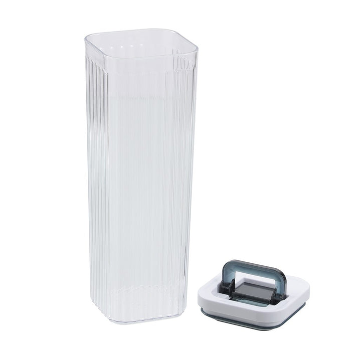 Lemon & Lime CRYSTAL RIBBED FRESH LOCK CONTAINER 2L 10X10X30CM