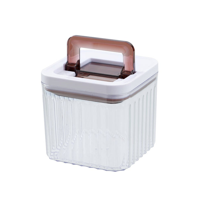Lemon & Lime CRYSTAL RIBBED FRESH LOCK CONTAINER 1.2L 12.6X12.6X12CM