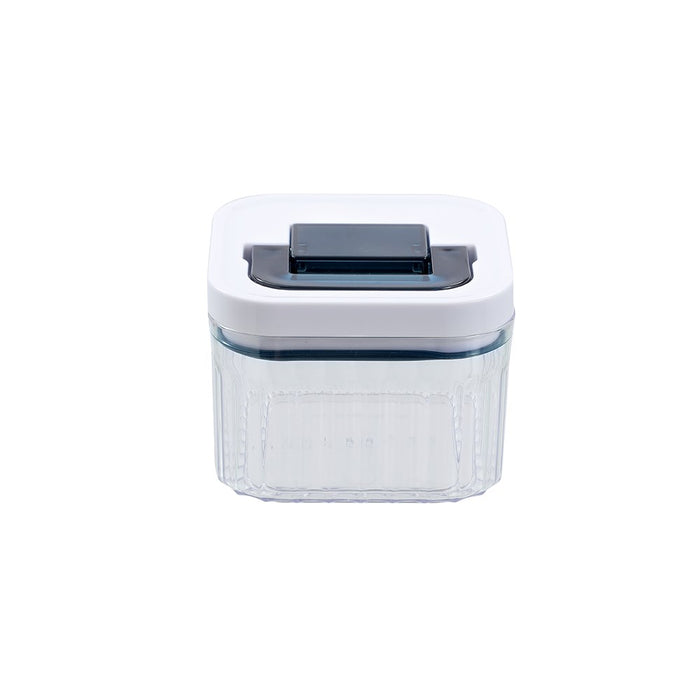 Lemon & Lime CRYSTAL RIBBED FRESH LOCK CONTAINER 1.2L 12.6X12.6X12CM