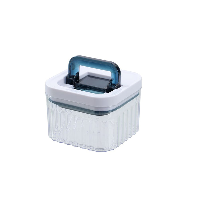 Lemon & Lime CRYSTAL RIBBED FRESH LOCK CONTAINER 1.2L 12.6X12.6X12CM
