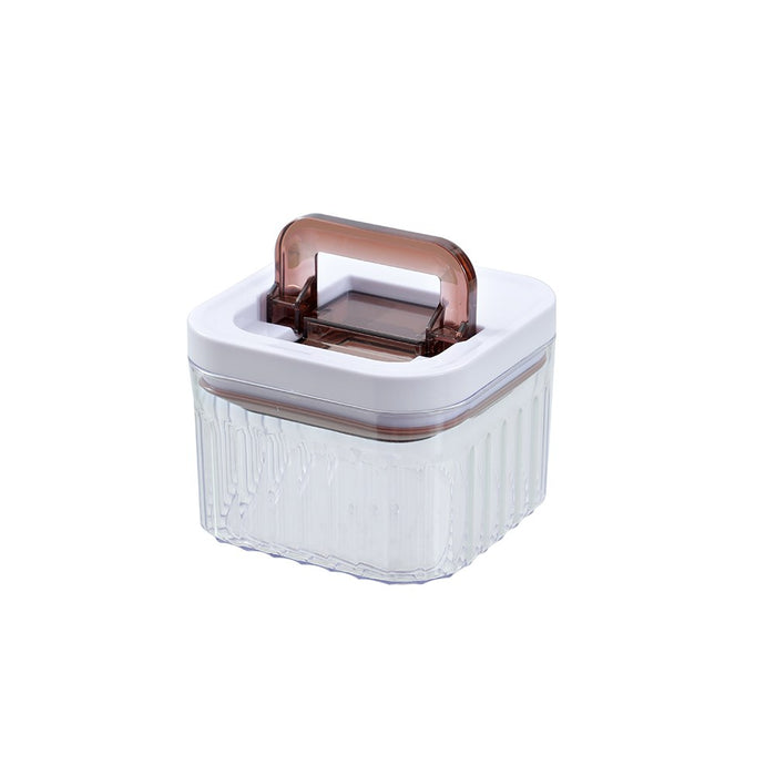 Lemon & Lime CRYSTAL RIBBED FRESH LOCK CONTAINER 1.2L 12.6X12.6X12CM