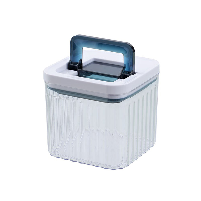 Lemon & Lime CRYSTAL RIBBED FRESH LOCK CONTAINER 1.2L 12.6X12.6X12CM