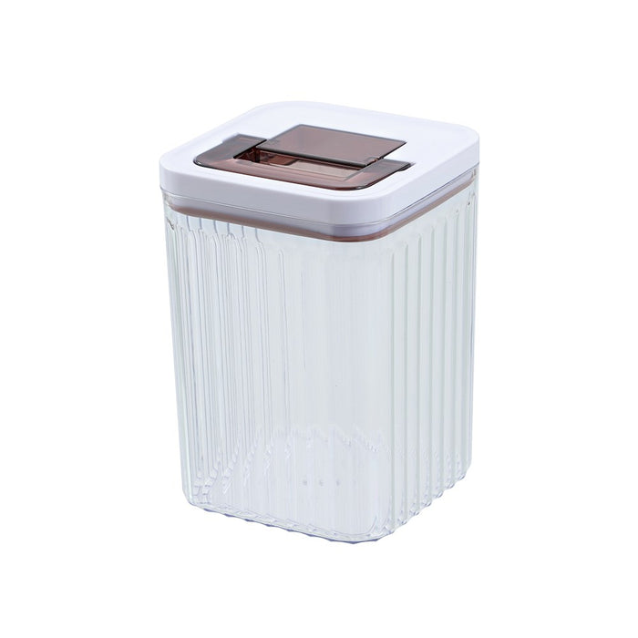 Lemon & Lime CRYSTAL RIBBED FRESH LOCK CONTAINER 1.9L 12.6X12.6X18CM