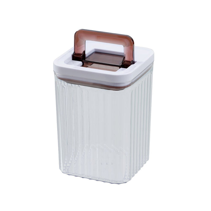 Lemon & Lime CRYSTAL RIBBED FRESH LOCK CONTAINER 1.9L 12.6X12.6X18CM