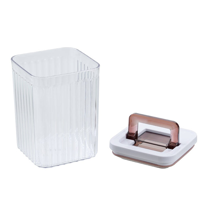 Lemon & Lime CRYSTAL RIBBED FRESH LOCK CONTAINER 1.9L 12.6X12.6X18CM