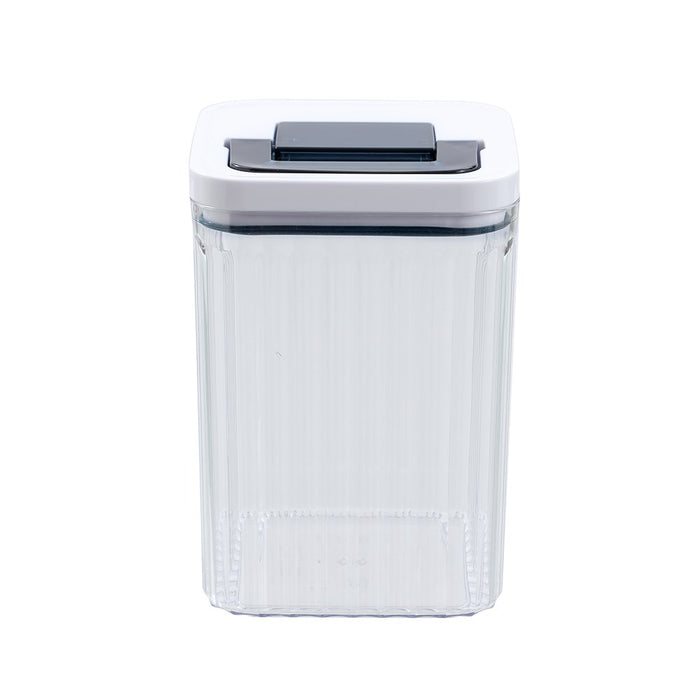 Lemon & Lime CRYSTAL RIBBED FRESH LOCK CONTAINER 1.9L 12.6X12.6X18CM
