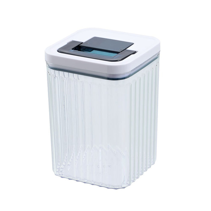 Lemon & Lime CRYSTAL RIBBED FRESH LOCK CONTAINER 1.9L 12.6X12.6X18CM