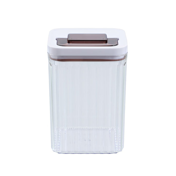 Lemon & Lime CRYSTAL RIBBED FRESH LOCK CONTAINER 1.9L 12.6X12.6X18CM