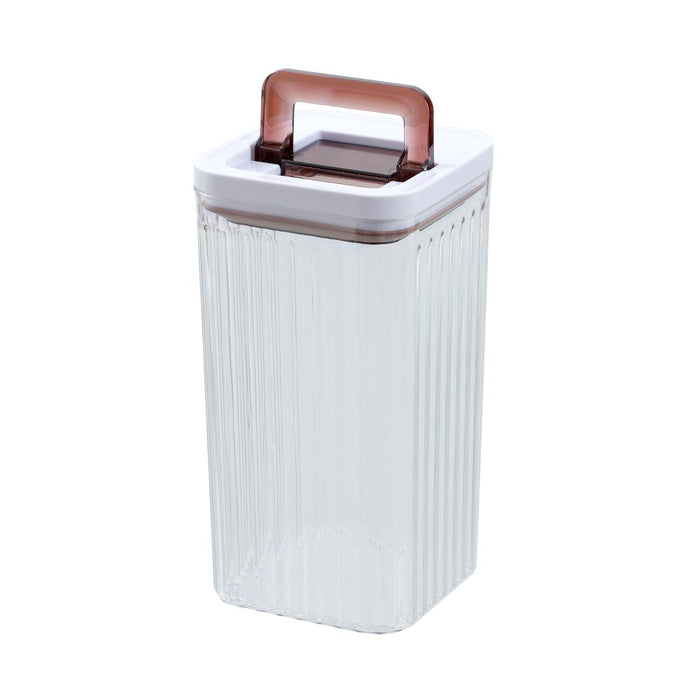 Lemon & Lime CRYSTAL RIBBED FRESH LOCK CONTAINER 2.6L 12.5X12.5X24CM