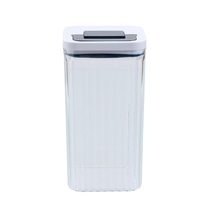 Lemon & Lime CRYSTAL RIBBED FRESH LOCK CONTAINER 2.6L 12.5X12.5X24CM