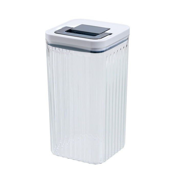 Lemon & Lime CRYSTAL RIBBED FRESH LOCK CONTAINER 2.6L 12.5X12.5X24CM
