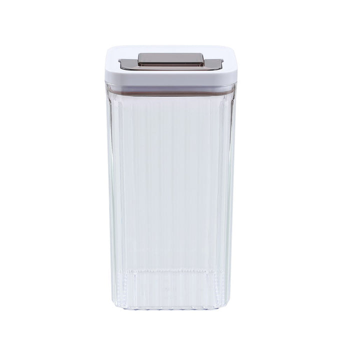 Lemon & Lime CRYSTAL RIBBED FRESH LOCK CONTAINER 2.6L 12.5X12.5X24CM