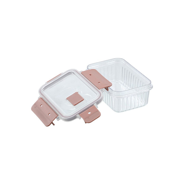 Lemon & Lime CRYSTAL RIBBED FOOD CONTAINER 360ML 14.3X10X6.2CM