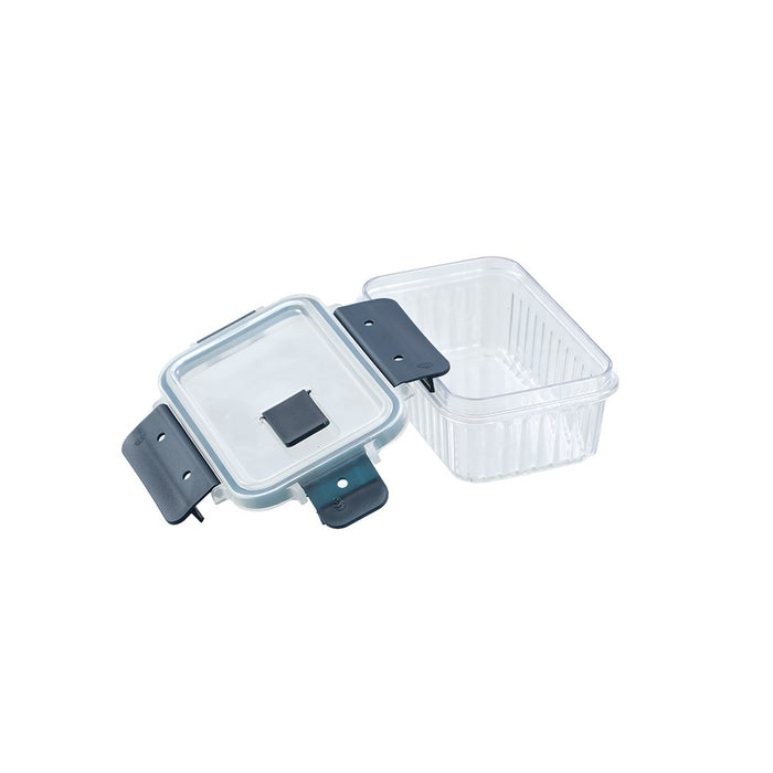 Lemon & Lime CRYSTAL RIBBED FOOD CONTAINER 360ML 14.3X10X6.2CM