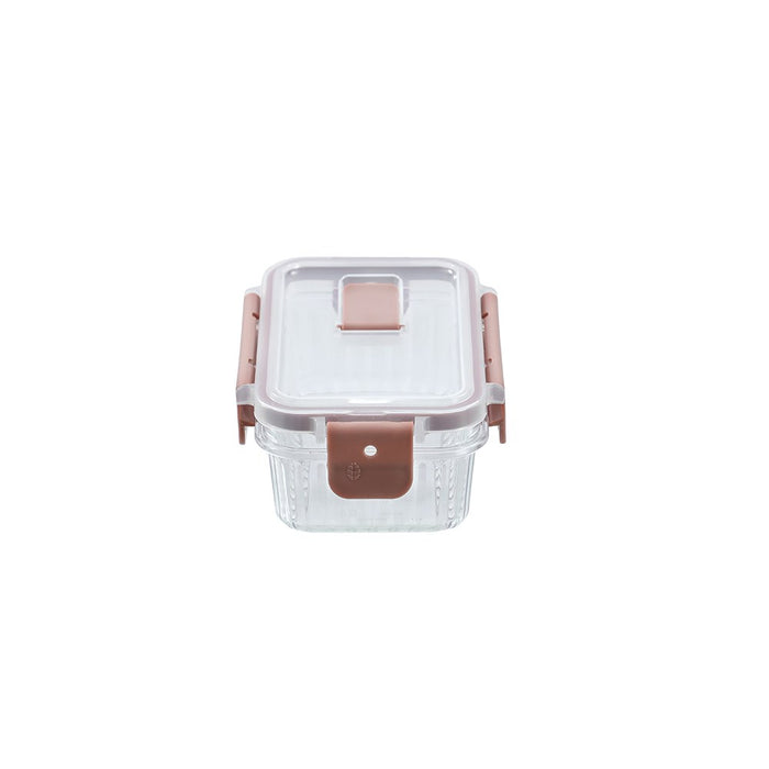Lemon & Lime CRYSTAL RIBBED FOOD CONTAINER 360ML 14.3X10X6.2CM