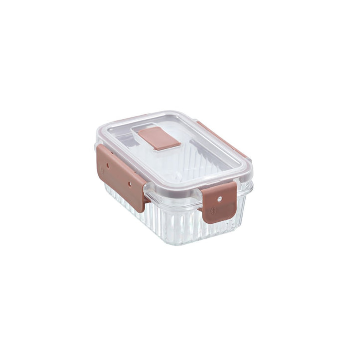 Lemon & Lime CRYSTAL RIBBED FOOD CONTAINER 360ML 14.3X10X6.2CM