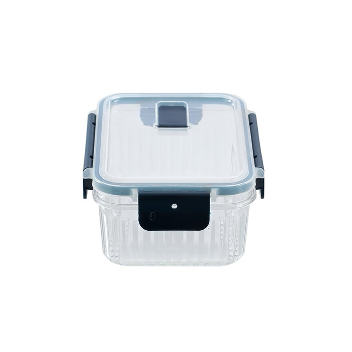 Lemon & Lime CRYSTAL RIBBED FOOD CONTAINER 880ML 17.5X13X7.5CM