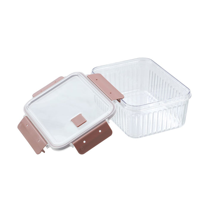 Lemon & Lime CRYSTAL RIBBED FOOD CONTAINER 1.7L 21X16X9.3CM