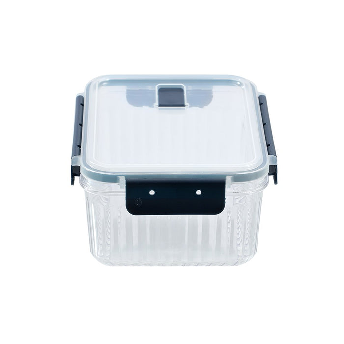 Lemon & Lime CRYSTAL RIBBED FOOD CONTAINER 1.7L 21X16X9.3CM