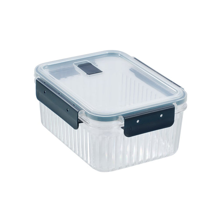 Lemon & Lime CRYSTAL RIBBED FOOD CONTAINER 1.7L 21X16X9.3CM