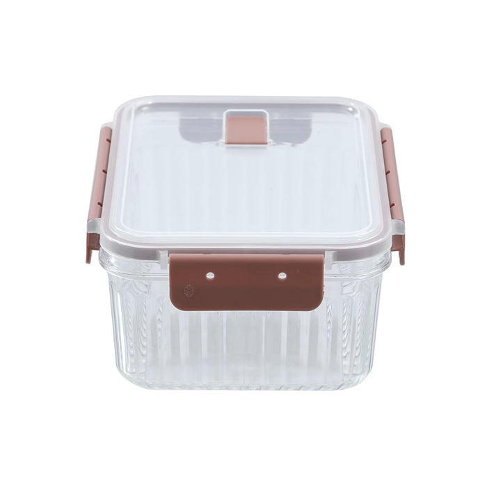 Lemon & Lime CRYSTAL RIBBED FOOD CONTAINER 1.7L 21X16X9.3CM
