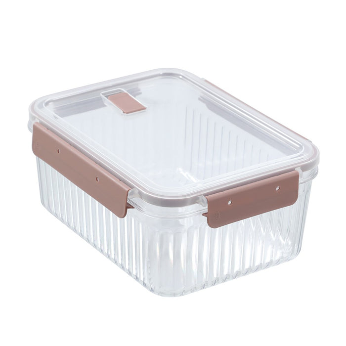 Lemon & Lime CRYSTAL RIBBED FOOD CONTAINER 3.1L 25.1X18.6X11CM