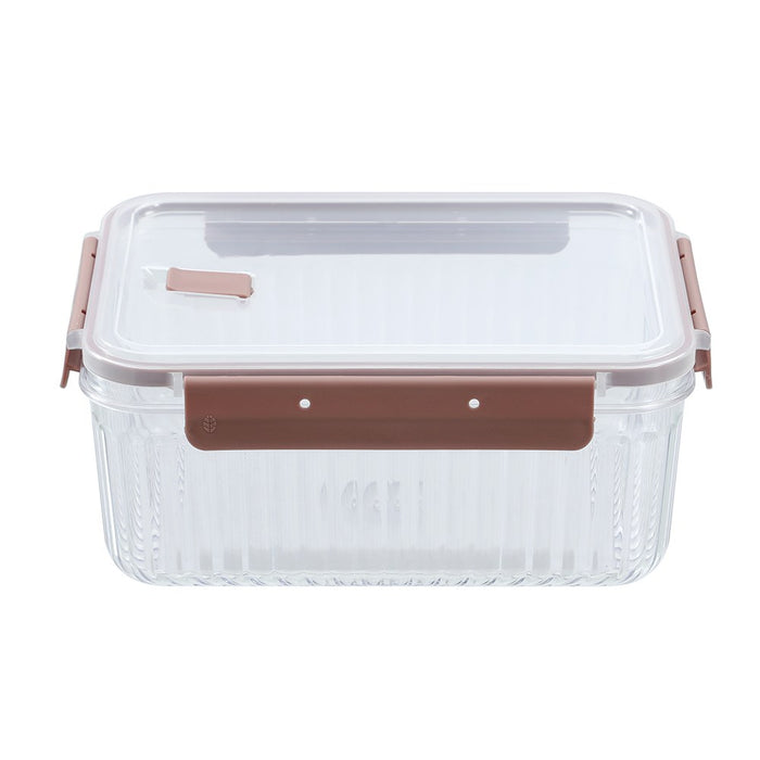 Lemon & Lime CRYSTAL RIBBED FOOD CONTAINER 3.1L 25.1X18.6X11CM