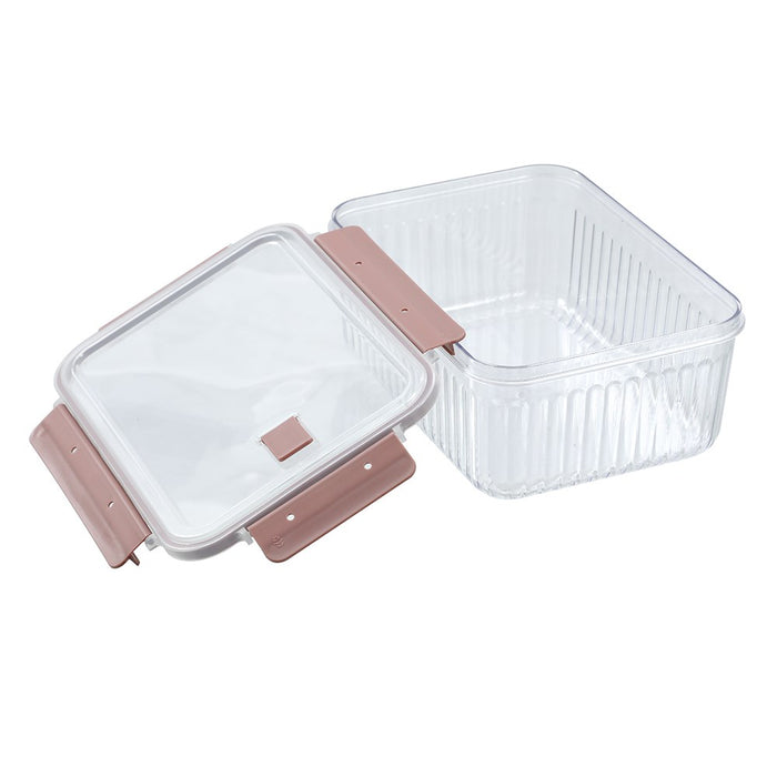 Lemon & Lime CRYSTAL RIBBED FOOD CONTAINER 3.1L 25.1X18.6X11CM
