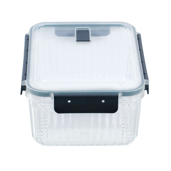 Lemon & Lime CRYSTAL RIBBED FOOD CONTAINER 3.1L 25.1X18.6X11CM
