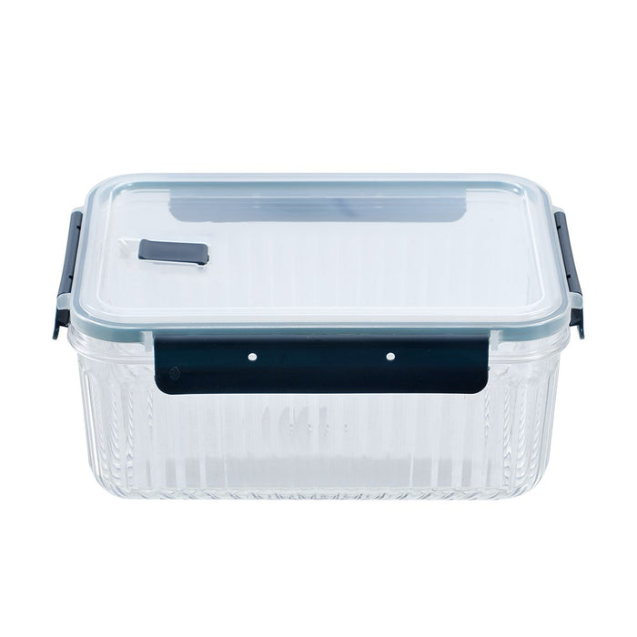 Lemon & Lime CRYSTAL RIBBED FOOD CONTAINER 3.1L 25.1X18.6X11CM