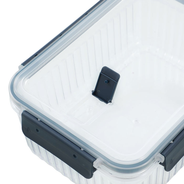 Lemon & Lime CRYSTAL RIBBED FOOD CONTAINER 3.1L 25.1X18.6X11CM