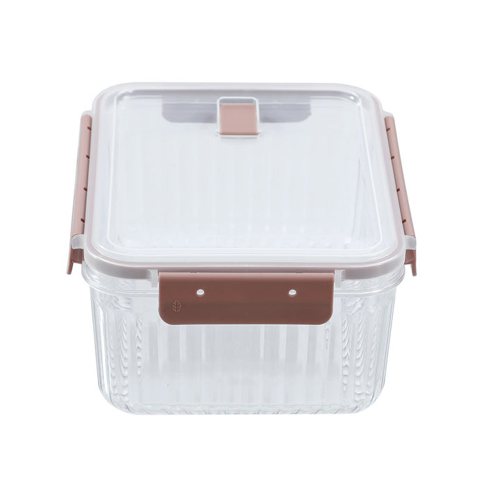 Lemon & Lime CRYSTAL RIBBED FOOD CONTAINER 3.1L 25.1X18.6X11CM