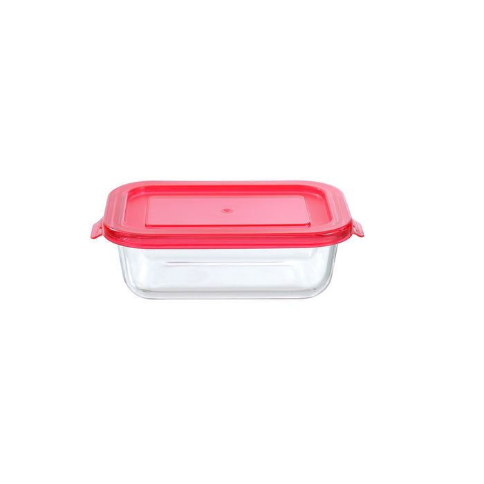 Lemon & Lime YORKSHIRE GLASS RECTANGLE QUICK SEAL CONTAINER 400ML