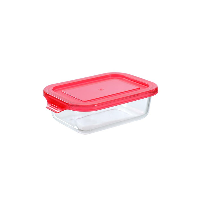Lemon & Lime YORKSHIRE GLASS RECTANGLE QUICK SEAL CONTAINER 400ML