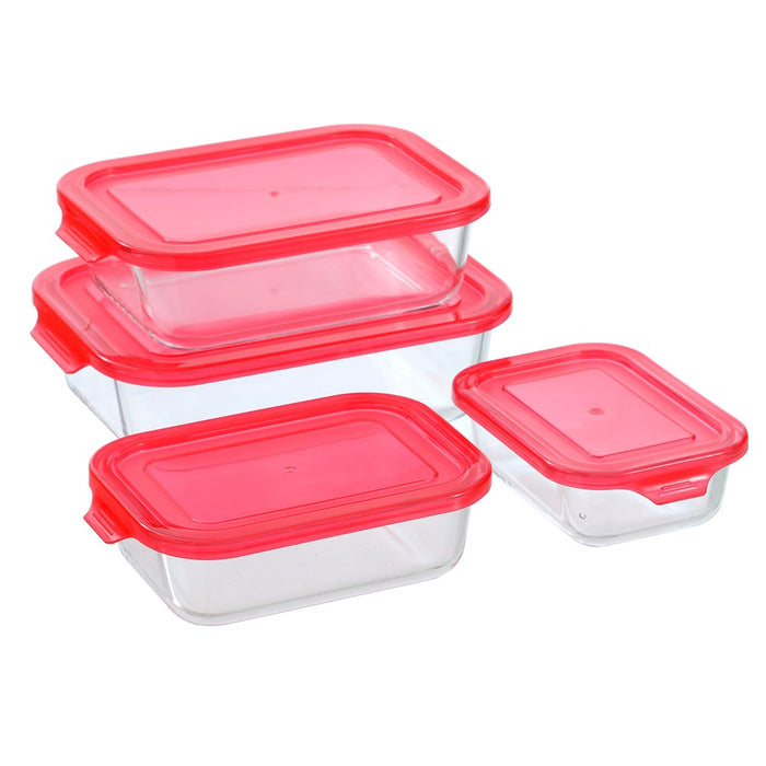 Lemon & Lime YORKSHIRE GLASS RECTANGLE QUICK SEAL CONTAINER 650ML