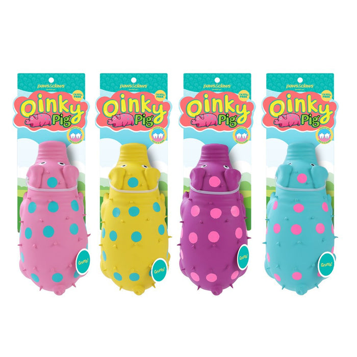 Paws & Claws OINKY PIG LATEX PET TOY 21CM