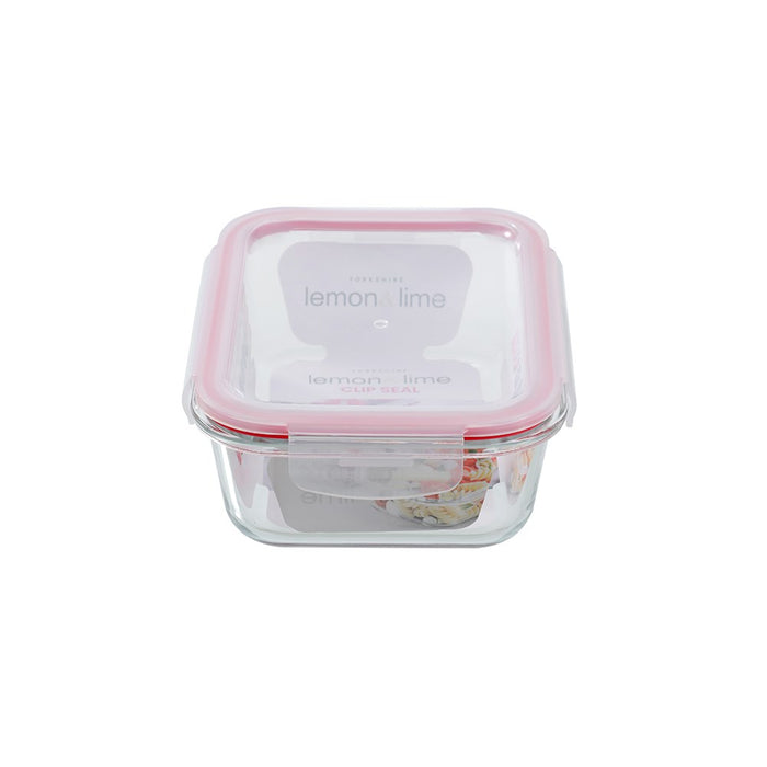 Lemon & Lime YORKSHIRE GLASS RECTANGLE CLIP SEAL CONTAINER 1L
